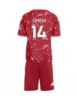 Otroški Nogometna dresi replika Liverpool Federico Chiesa #14 Domači 2026-27 Kratek rokav (+ hlače)